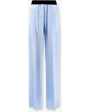 Tom Ford Stretch Satin Pants Silk - Blue