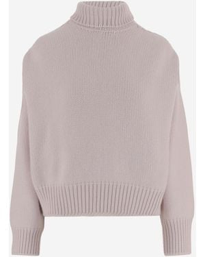Sa Su Phi Cashmere Turtle Neck Sweater - Pink