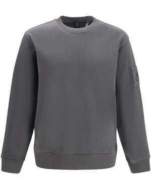 Moose Knuckles Hartsfield Crewneck Sweatshirt Cotton Sweatshirts - Gray