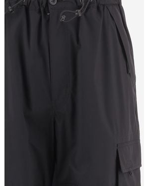 Homme by Michele Rossi Wide-Leg Nylon Trousers - Blue