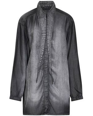 DIESEL Coated Fluid Denim De-Arven- Shirt - Grey