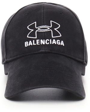 Balenciaga Under Armor Cotton Drill Cap - Black