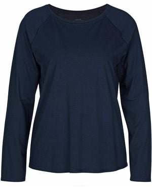 CALIDA Shirt A Manica Lunga Lyocell - Blue