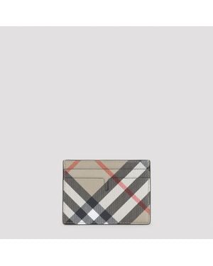 Burberry Sandon Credit Card Polyurethane Polyester Cotton Smallleathergoods - Multicolor