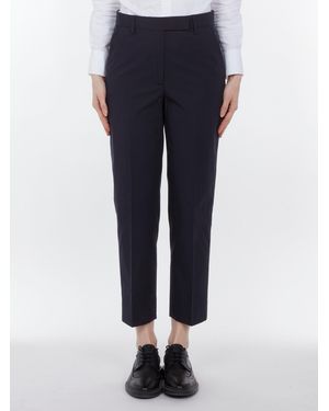 Thom Browne Pantalon Classique Coton Anti-Froissage Marine Pants - Blue