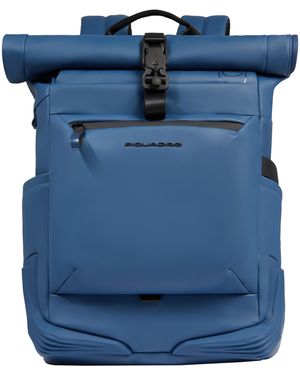 Piquadro Zaino Roll-Top - Blue
