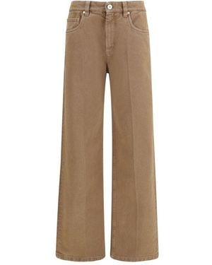 Brunello Cucinelli Cotton Straight-Leg Jeans Clothing - Natural