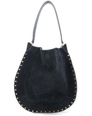 Isabel Marant Oskan Soft' Hobo Bag - Black