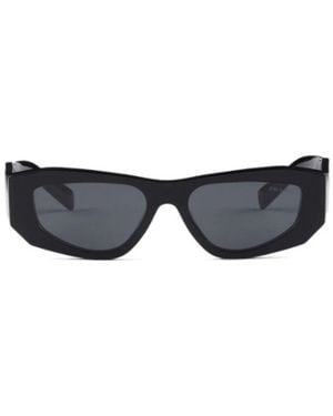 Prada Prada Eyewear Sprb19C052E16K Rectangular Frame Sunglasses - Black