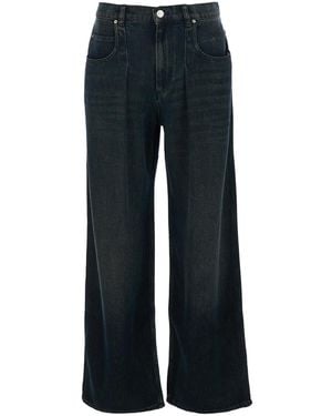 Isabel Marant 'Rodayna' Jeans With Logo Patch On The Rear - Blue