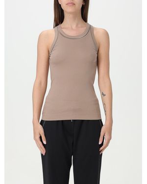 Brunello Cucinelli Taupe Stretch Fitted Shirt - Blue