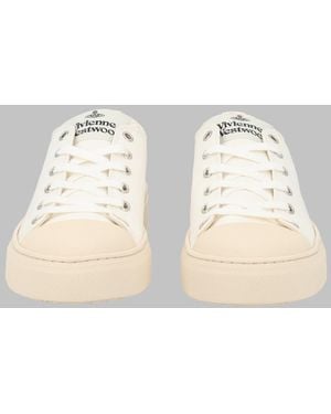 Vivienne Westwood Low-Top Lace-Up Platform Trainers - Natural