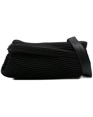 Pleats Please Issey Miyake Pleated Belt Bag - Black
