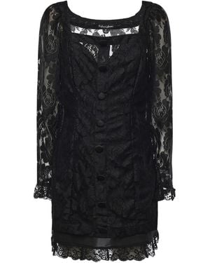 For Love & Lemons Dresses Acrylic - Black
