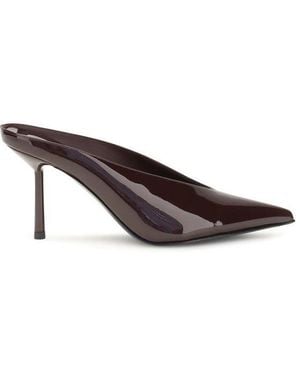 Le Silla Calf Leather Bos Taurus Mules - Brown