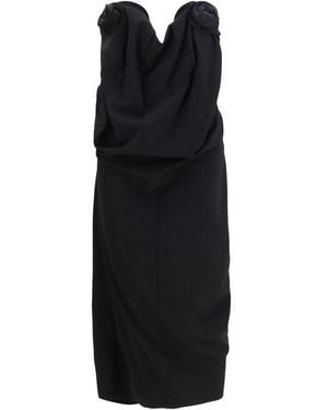 Magda Butrym Black Wool Oves Aries Cocktail Dress