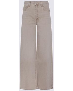 Mother Cotton Denim Jeans - Brown