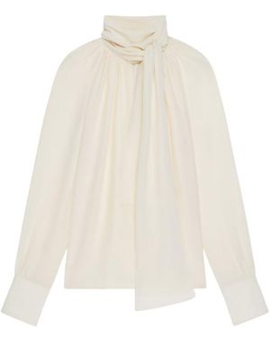 Givenchy Blouse With Knot Collar_Eggshell - White