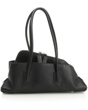 The Attico La Passeggiata Small Top Handle Bag - Black