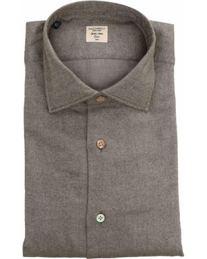 Mazzarelli Cotton Shirt - Grey