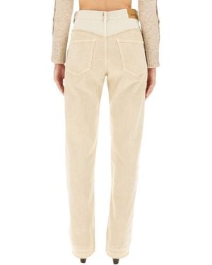 Isabel Marant Noemie Jeans Cotton - Natural
