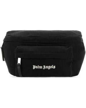 Palm Angels Canvas Cordura Belt Bag - Black