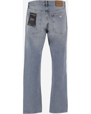Emporio Armani Jeans Cotton Trousers - Blue