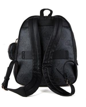 Guess Backpack Polyurethane Bags Backpacks - Black