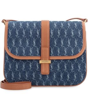 Saint Laurent Denim Shoulder Handbag For - Blue