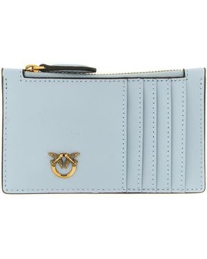 Pinko Airone Card Holder Cow Leather (Bos Taurus) Wallets, Holders - Blue
