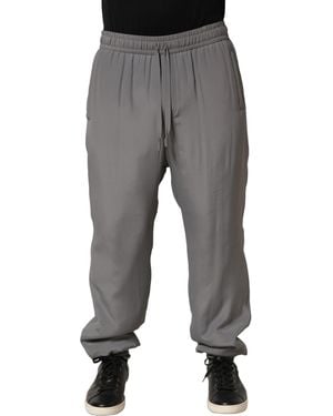 Dolce & Gabbana Cotton Jogger Joggers Trouser Trousers - Grey