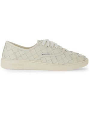 Bottega Veneta Sawyer Laceup Trainers - Natural