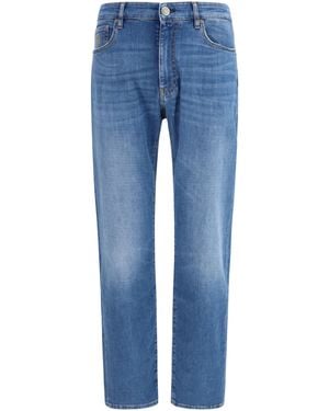 Moorer Milton-15 Jeans Cotton; Elastane - Blue