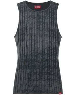 DIESEL Cotton Tank Top - Gray
