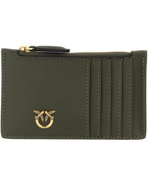Pinko Airone Card Holder Cow Leather (Bos Taurus) Wallets, Holders - Green