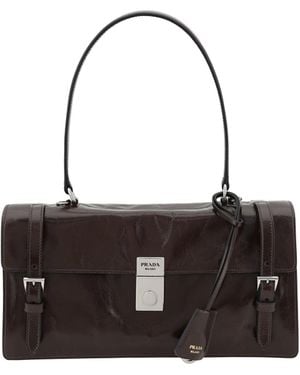 Prada Leather Shoulder Bag - Multicolour