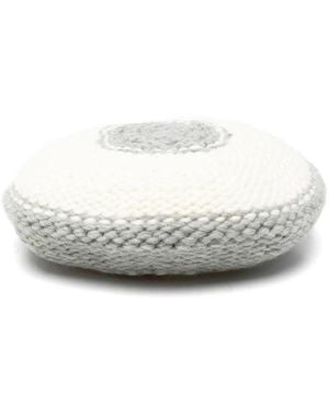 Stine Goya Chunky-Knit Beret - White