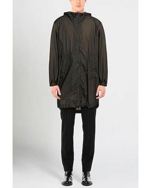 Herno Coat Pa0078U-12314 Dark Military,Cream Clothing - Black