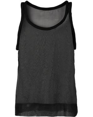 Valentino Silk Tank Top - Black