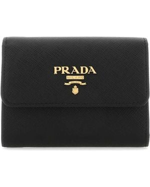 Prada Leather Wallet - Black