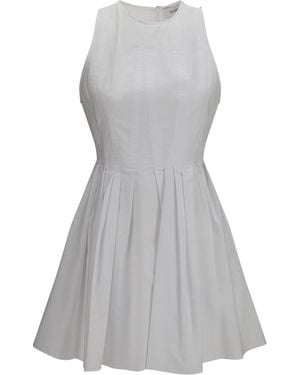 Max Mara Sleeveless Short Dress Cotton - Grey
