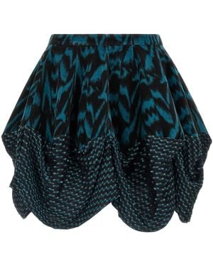 Kiko Kostadinov Cotton Long Skirt - Blue