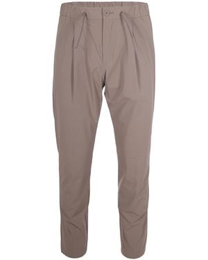 Herno Regular Drawstring Trousers - Grey