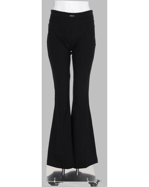 Versace Jeans Couture Flared Viscose Trousers - Black