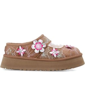 UGG Bea Meadow Mary Jane Platform Upper Flat Shoes - Pink