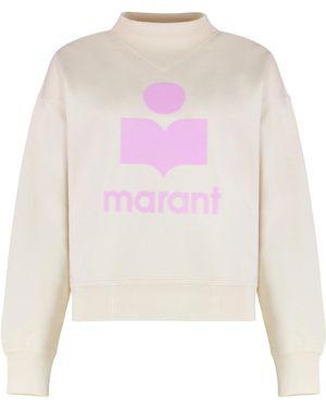 Isabel Marant Moby Sweatshirt Cotton With Logo Sweatshirts - Pink