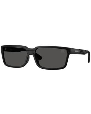 Burberry Sunglasses Square Full Rim, Matte Frame And Lens Be4495D346487 - Black