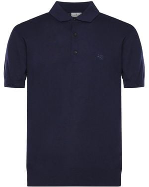 Etro T-Shirts And Polos Cotton - Blue