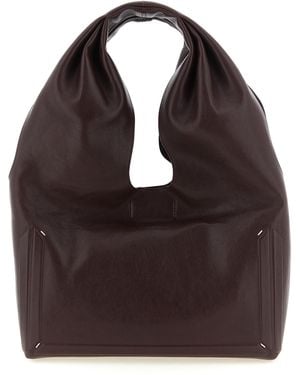 Maison Margiela Lamb Leather Shoulder Bag - Black
