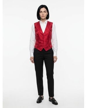 Dolce & Gabbana Elastane Waistcoat Clothing - Red